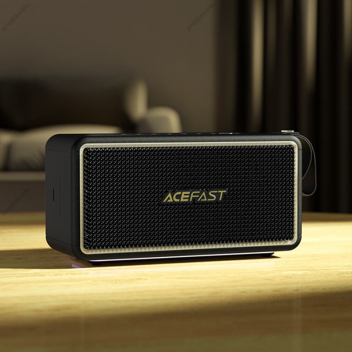 Портативна колонка Bluetooth ACEFAST K3 Ultra portable wireless speaker BT5.4 USBTF/AUX TWS 120W Black